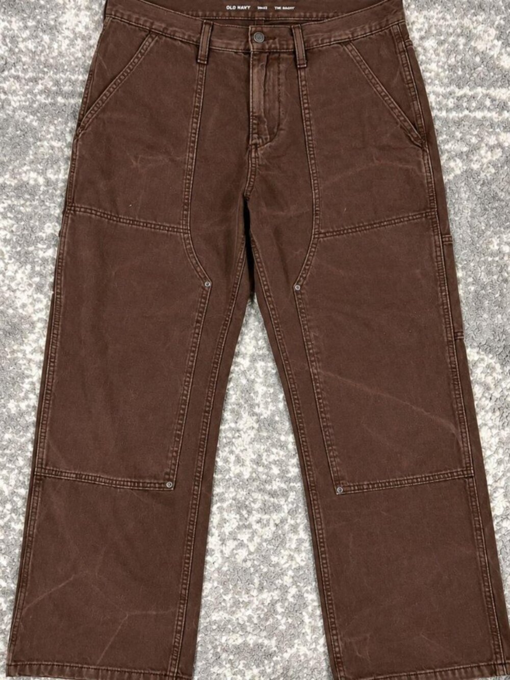 Old Navy Brown Carpenter Utility Pants 34x32
